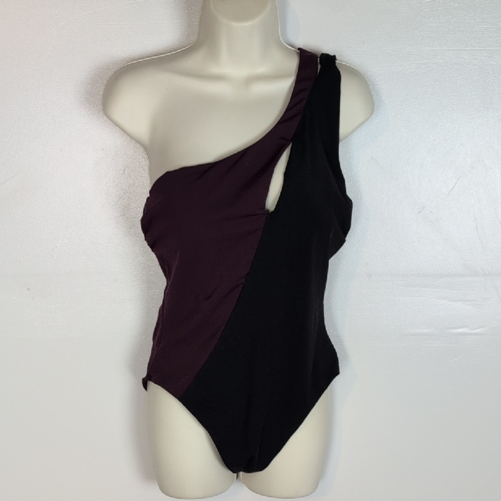 Amoressa By Miraclesuit Phantom Leroux One Shoulder One Piece Swimsuit